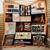 Multiple Sclerosis Awareness Quilt Blanket Th522  Quilt